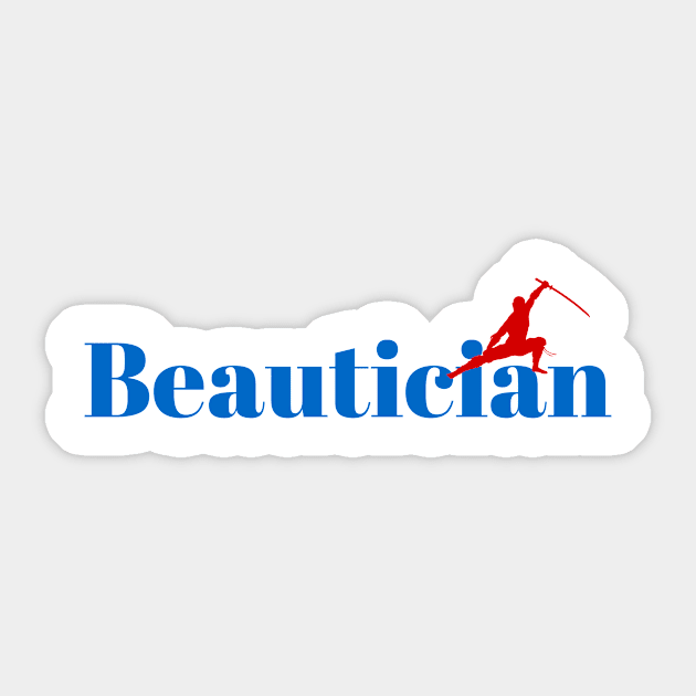 Master Beautician Ninja Sticker by ArtDesignDE